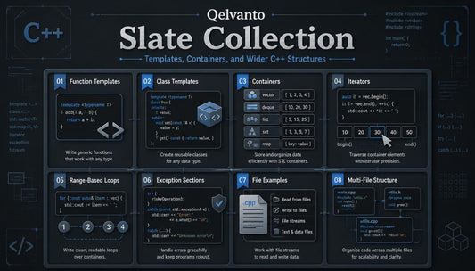 Velvanto Slate Collection software interface with various features on a dark background